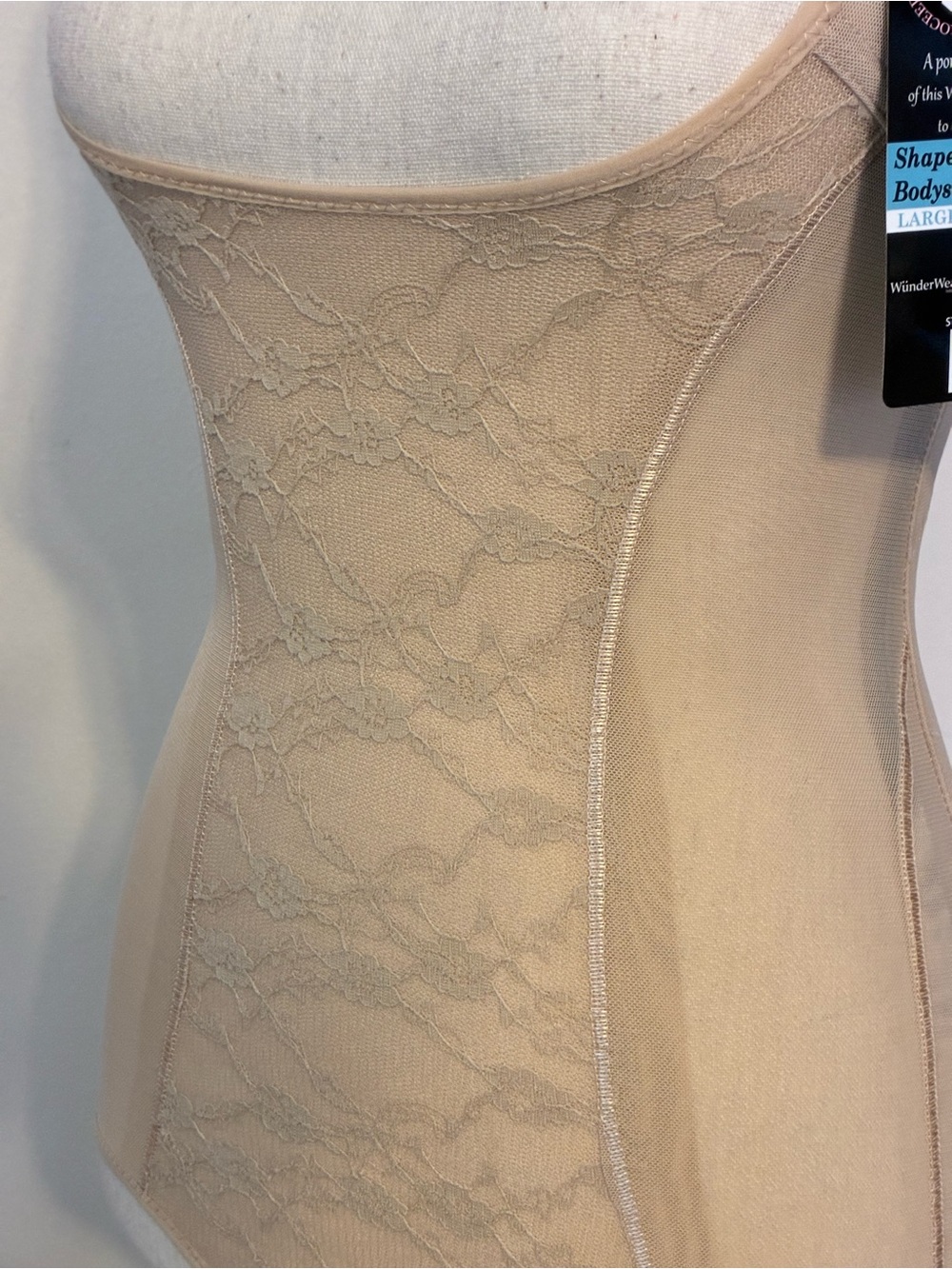 Premium Shapewear Underbust Bodysuit - FIX, in Beige
